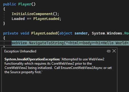 Invalid Operation